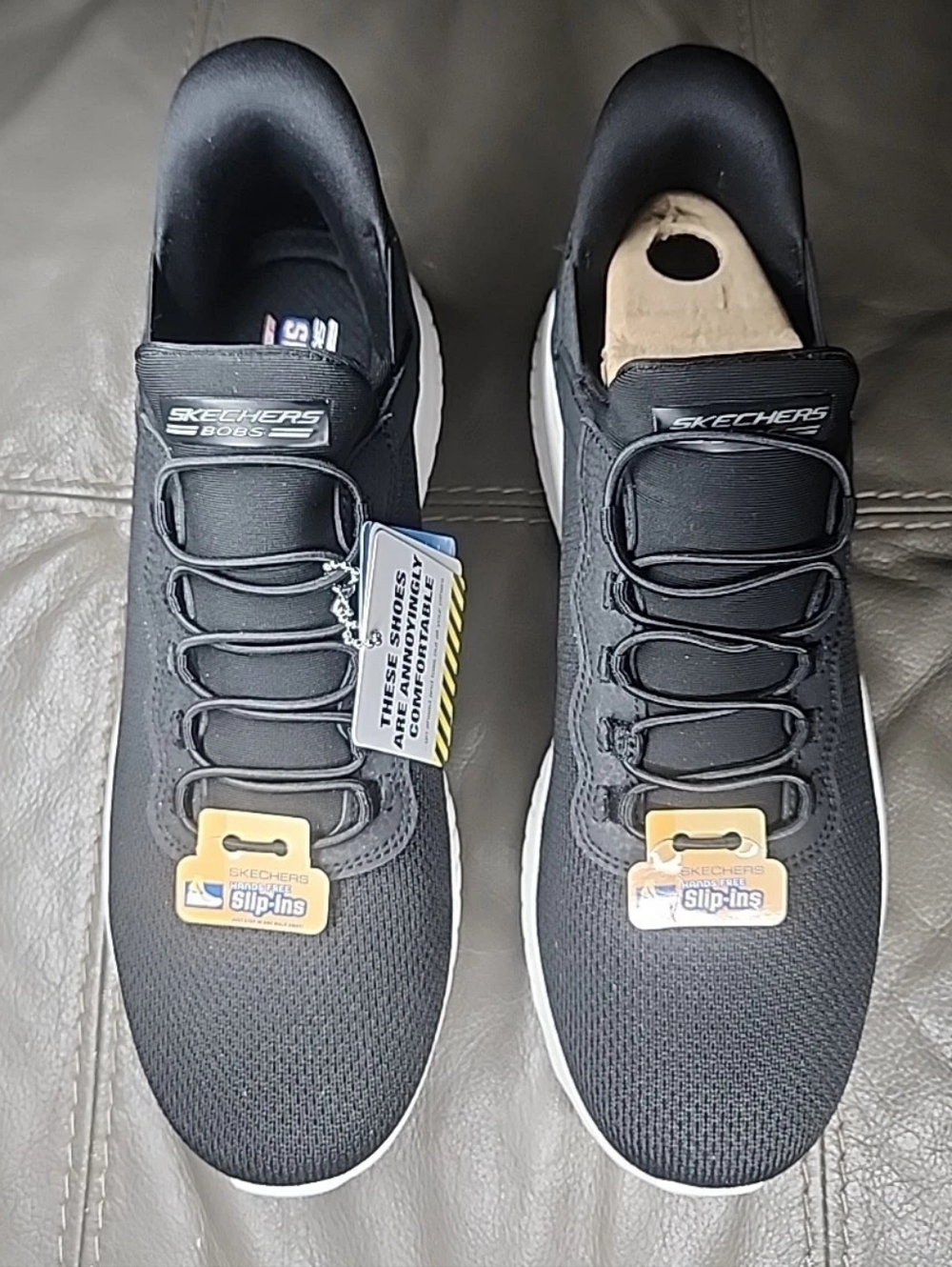 Skechers Women's Vegan Slip-On Sneakers in Black